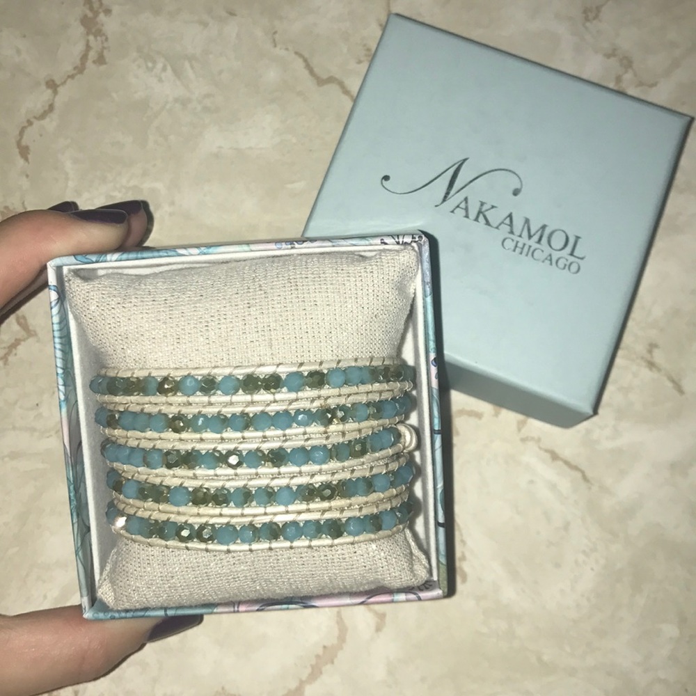 Sea-colored wrap bracelet 🌊